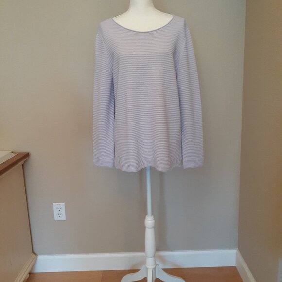 Eileen Fisher Organic Linen/Cotton Knit Top NWT - Picture 6 of 13